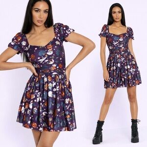 Black Milk Trick or Treat Cosmic Dress XS Sample Rare BMC Halloween Spooky